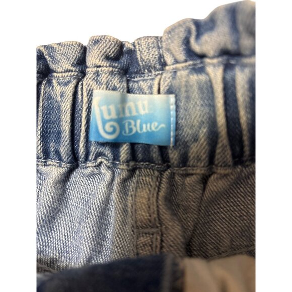 Womens Mumu Blue Denim High-Waisted Paperbag Shorts S - Picture 5 of 8